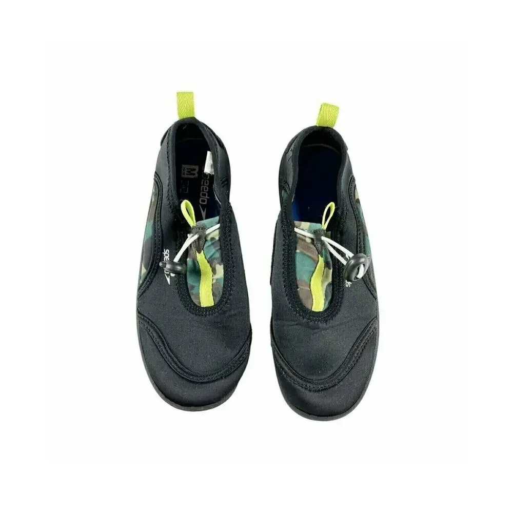 Speedo Surfwalker Black Camo Water Shoes Kids Medium Shoe size 2-3